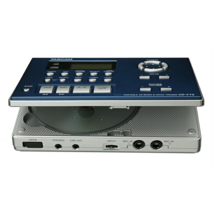 楽天市場】TASCAM(タスカム) CD-VT2 ボーカル練習 CDプレーヤー 小型 