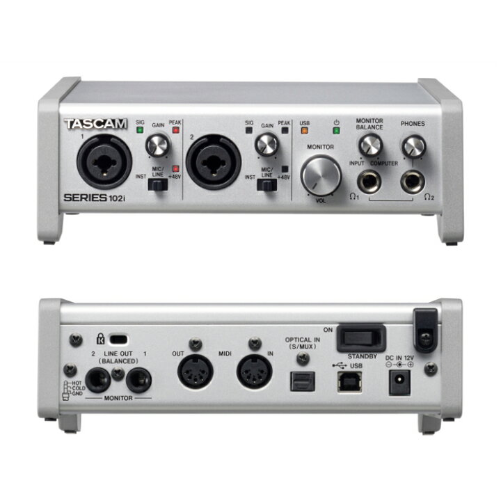 楽天市場】TASCAM(タスカム) SERIES 102i 10IN/2OUT 24bit/192kHz 