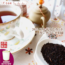 紅茶 茶葉 ニルギリ 茶缶付 ガンダマレイ茶園 セカンド FOF 578/2022 50g【送料無料】 紅茶専門店