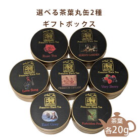 選べる茶葉2缶入りギフトボックス（各20g） ギフト AZTEA 紅茶 スリランカ スリランカ産 セイロン 茶葉 紅茶葉 缶入り 紅茶缶 かわいい ギフト 美味しい紅茶 お取り寄せ 香料不使用 紅茶茶葉 高級紅茶 セイロン紅茶 プレミアム紅茶 お取り寄せ 送料無料