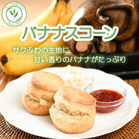 ［バナナ］紅茶専門店 の 手作り スコーン バナナ 2個入 焼き菓子 スイーツ デザート 朝食 お菓子 おやつ アフタヌーンティー 洋菓子 英国菓子 英国スコーン 紅茶 イギリス 老舗ティールーム 英国紅茶 クロテッドクリーム ジャム 常温