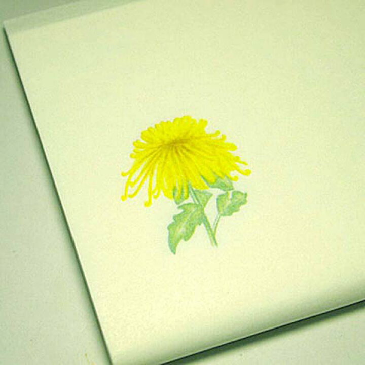 楽天市場 茶道具 かいし 花模様 菊の絵 利休懐紙 ２帖組 女性用絵懐紙 お茶道具の駒屋