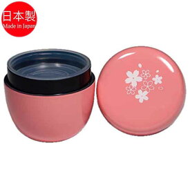 茶道具 薄茶用茶器 パステルカラー小棗（なつめ）ピンク 中蓋付き 日本製