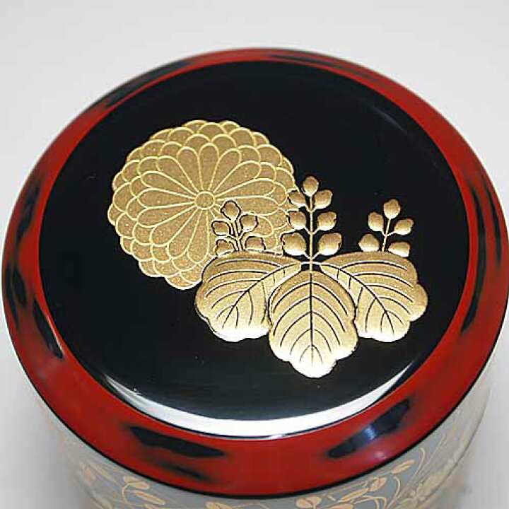 楽天市場】【お取り寄せ商品】 茶道具 薄茶器 棗 菊桐秋草蒔絵 面中次 