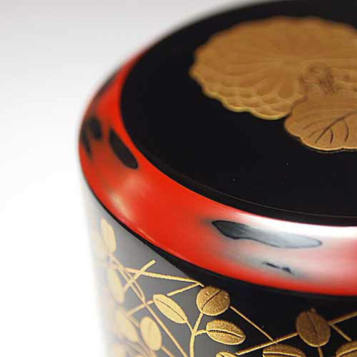 楽天市場】【お取り寄せ商品】 茶道具 薄茶器 棗 菊桐秋草蒔絵 面中次  