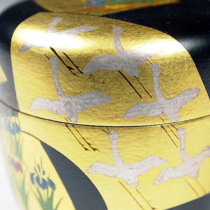 楽天市場】【期間限定半額 通常価格52,800円】お茶道具 黒一閑琳派五図 