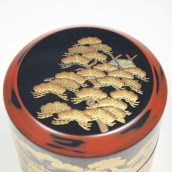 楽天市場】茶道具 薄茶器 棗 住吉蒔絵 根来面中次 : お茶道具の駒屋