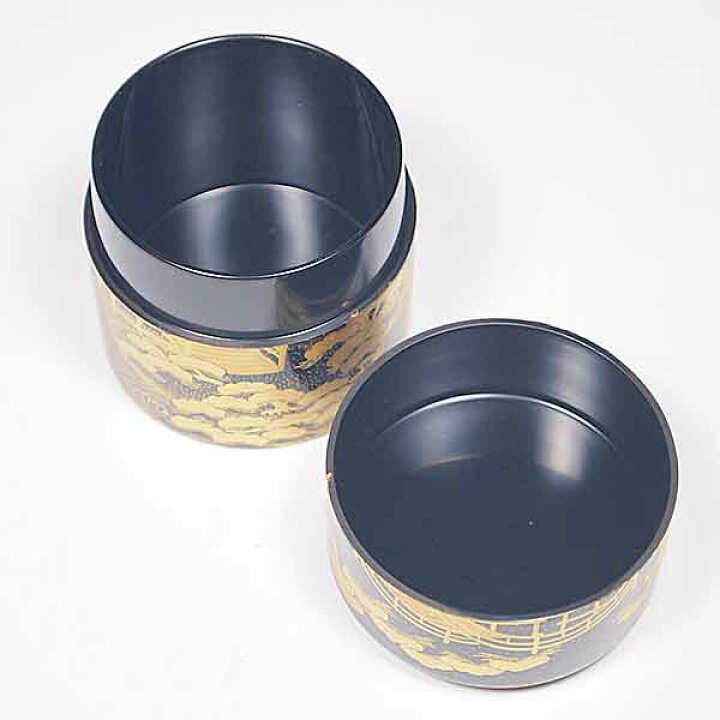 楽天市場】茶道具 薄茶器 棗 住吉蒔絵 根来面中次 : お茶道具の駒屋