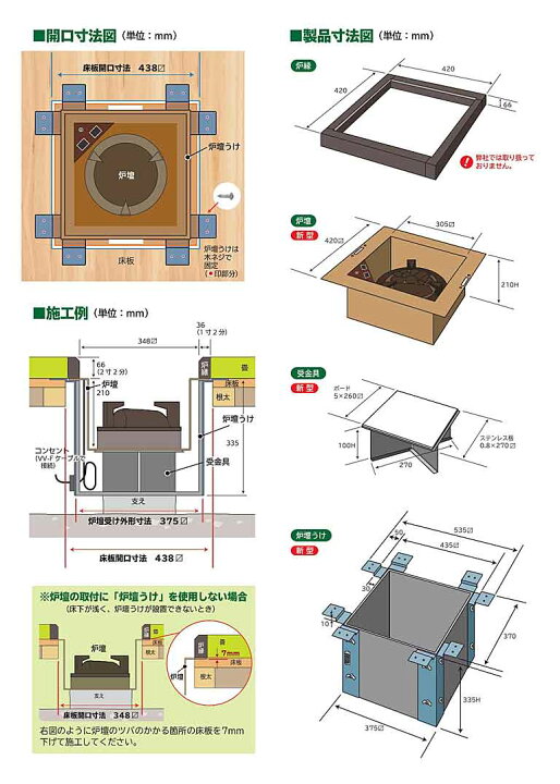 銅製角型炉 茶道具 茶室炉 銅製炉（銅丸炉 新型立礼棚セット用の通販は 