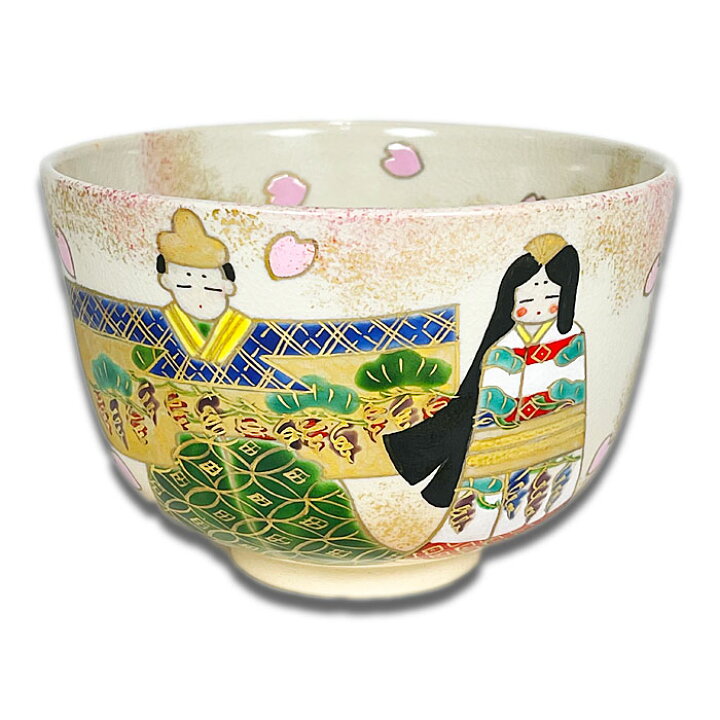 楽天市場】茶道具 抹茶茶碗 色絵 立雛 茶碗 加藤永山作 春向き : お  
