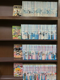 【中古】ワンピース ONE PIECE ＜1-105巻セット＞（コミックセット）/集英社/尾田 栄一郎/　経年の劣化による強いヤケ・シミ・ダメージ・強いキバミ・セロテープ痕があり表紙がのり付けされています。読めればいいという方に