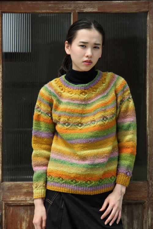 楽天市場】毛糸 野呂英作のくれよんで編む丸ヨークのセーター セット