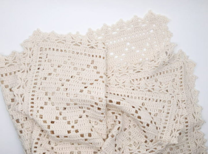 楽天市場 編み針セット オーガニックコットン１００ のポームベビーカラーで編む赤ちゃん用おくるみアフガン 手編みキット ハマナカ 編み図 編みものキット 毛糸専門店 手編みオーエン屋