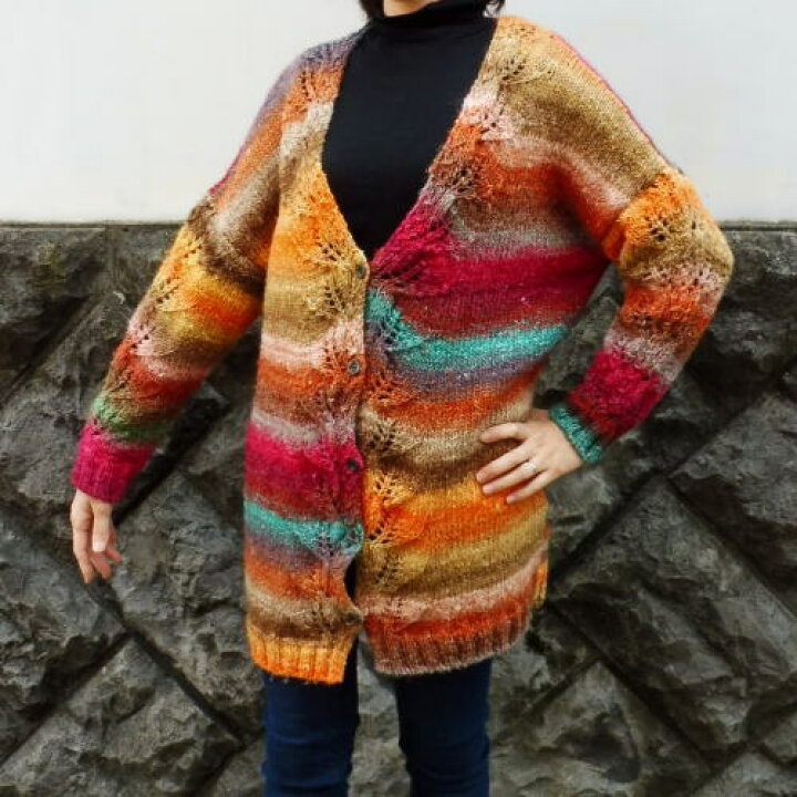 楽天市場】野呂英作の毛糸・シルクガーデンで編むロングカーディガン 