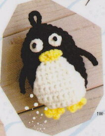 ●編み針セット●カフェキッチンで編むペンギン 手編みキット ダルマ 横田毛糸 エコたわし 無料編み図 編みものキット