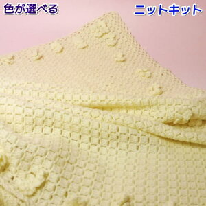 ●編み針セット●モチーフが可愛いおくるみアフガン 手編みキット ハマナカ ベビー 編み図 編みものキット