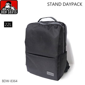 BEN DAVIS ベンデイビス リュック 22L 撥水 USBコード付 黒 レディース メンズ シンプル バッグ バックパック スタンドデイパック BDW-8364