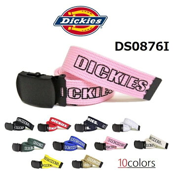 Dickies ガチャベルト GIベルト メンズ キッズ レディース プリントロゴ カジュアルベルト 作業着ベルト 日本製 DS0876I