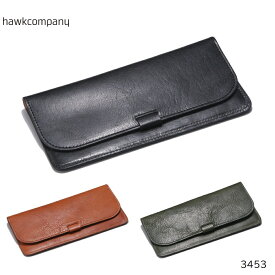 Hawk Company ホークカンパニー 極薄 長財布 薄型 ロングウォレット 本革 イタリアンレザー 薄い財布 メンズ レディース FAUCON 3453