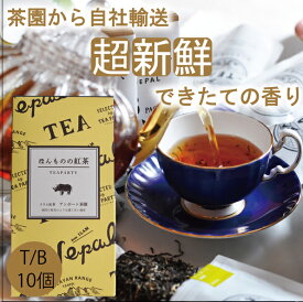 2023新茶【ほんものの紅茶　黄　ティーバッグ（10個）箱入り】　イラム紅茶　アンボート茶園　ネパール紅茶　水出し紅茶にも最適