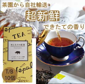 【無農薬】【ほんものの紅茶　黄　ティーバッグ（10個）箱入り】　イラム紅茶　アンボート茶園　ネパール紅茶　水出し紅茶にも最適