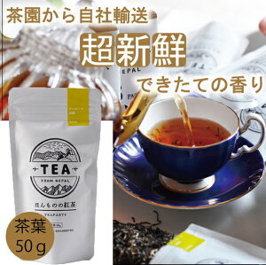 【2025年新茶】【無農薬】【ほんものの紅茶 黄 茶葉(50g)】 イラム紅茶 アンボート茶園 ネパール紅茶 水出し紅茶にも最適