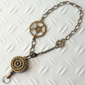 �ysteampunk�z���� �X�`�[���p���N ���[�� �L�[�z���_�[ �L�т� ���C���[ �o�b�O �`���[��