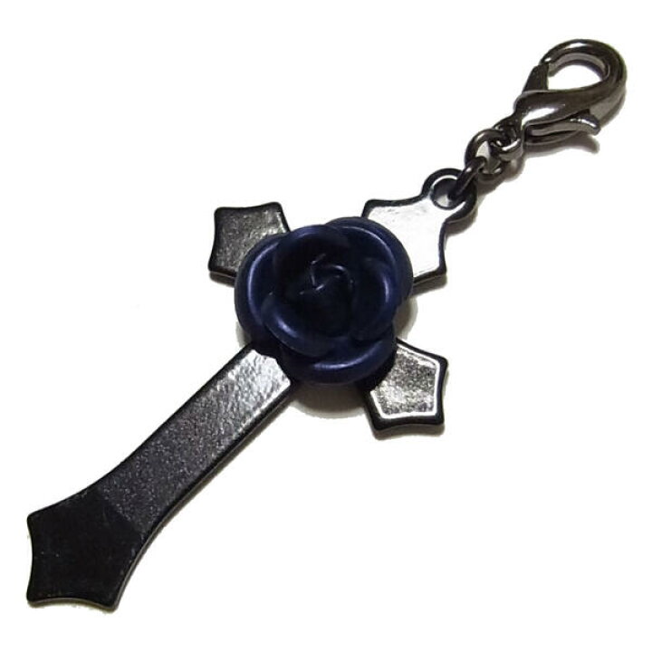 楽天市場 マスクチャーム 黒 十字架 青 薔薇 ブラック クロス パンク ロック ゴスロリ ゴシック Tearsheaven Web Shop