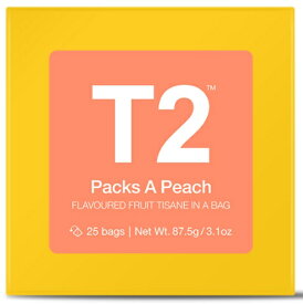 T2 tea パックスアピーチ Packs A Peach 87.5g (3.5g×25P) 紅茶 ティーバック ギフト プレゼント　誕生日