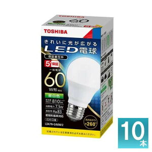 [�@�l����] ���� 10�{�Z�b�g LDA7N-G/60W/2 [ LDA7NG60W2 ] LED�d�� ��ʓd���` �����F E26 60W�`����