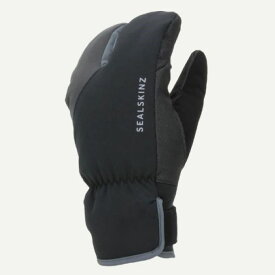 グローブ 手袋 防水 防寒 断熱 暖かい 自転車 メンズ ギフト サイクリング アウトドア ブラック / グレー 4サイズ S M L XL ユニセックス シールスキンズ SEALSKINZ Waterproof Extreme Cold Weather Cycle Split Finger Glove / BARWICK