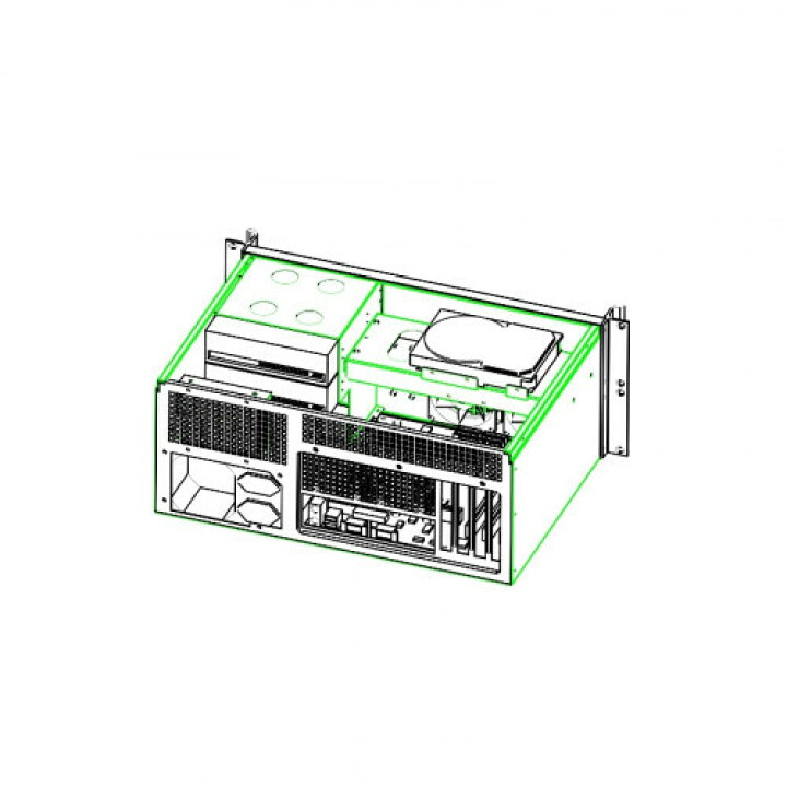 楽天市場】CP-430N 4Uコンパクト ラックマウントシャーシmicro ATX 
