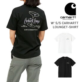 国内正規品 carhartt wip カーハート ダブリューアイピー W' S/S CARHARTT LOUNGE T-SHIRT ショートスリーブ カーハートラウンジ Tシャツ 新作 2022SS ストリート アウトドア キャンプ ギフト レディース ウィメンズ 半袖 Tシャツ 女性