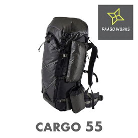 PAAGO WORKS パーゴワークス カーゴ 55 CARGO55 ザック リュックサック バックパック 登山 マルチパーパス アウトドア HP204BLK