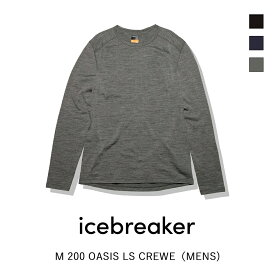 ICEBREAKER アイスブレーカー M 200 OASIS LS CREWE オアシス ロングスリーブ クルー メンズ メリノウール 100％