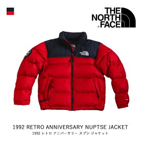 THE NORTH FACE ノースフェイス レトロ アニバーサリー ヌプシ ジャケット 定番 復刻モデル 正規品 1992 RETRO ANNIVERSARY NUPTSE JACKET ザノースフェイス USAモデル USモデル アメリカモデル NF0A7WWB682 TNF Red