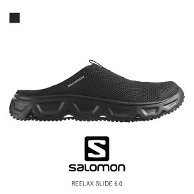 SALOMON サロモン リラックス スライド 6.0 REELAX SLIDE 6.0 メンズ クロッグサンダル コンフォートサンダル リカバリーシューズ アウトドア スポーツ クールダウン ブラック