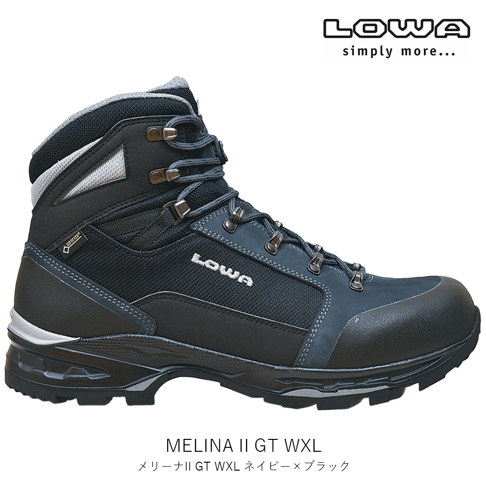 【全品送料無料】LOWA ローバー MELINA II GT WXL メリーナII GT WXL ネイビー×ブラック メンズ 登山靴 トレッキング ブーツ ビブラム L010230