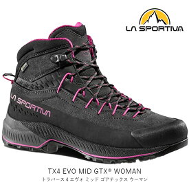 LA SPORTIVA スポルティバ TX4 EVO MID GTX WOMAN トラバース 4 EVO ミッド GTX ウーマン アプローチ ハイキング GORE－TEX 登山靴 マウンテンシューズ トレッキング スウェード ビブラム 37G900411