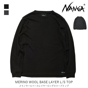 �i���K NANGA MERINO WOOL BASE LAYER LS TOP �����m�E�[���x�[�X���C���[�����O�X���[�u�g�b�v �����Y �A�p���� �E�F�A �g�b�v�X �C���i�[ �A�E�g�h�A �L�����v ���� NW2341-1J508