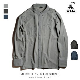 STATIC スタティック Merced River LS Shirts マーセドリバー LS シャツ メンズ レディース ユニセックス ウィンドシャツ 登山 ハイキング トレッキング アウトドア ロングスリーヴ