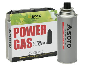 ソト SOTO POWER GAS 3P ガスボンベ カセットガス パワーガス（3Pパック）ST-7601 キャンプ用品
