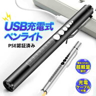ペンライト ポケットライト PSE認証済み LED充電式 USB充電 白色 暖色 瞳孔 懐中電灯 夜勤用 小型 看護師…