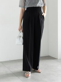 【SALE／60%OFF】シャーリングワイドパンツ Te chichi テチチ パンツ その他のパンツ ブラック ベージュ グレー【RBA_E】[Rakuten Fashion]