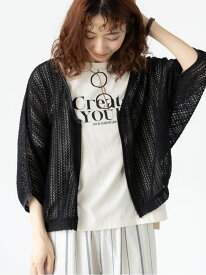 【SALE／55%OFF】レースドルマンブルゾン Lugnoncure テチチ ジャケット・アウター ブルゾン・ジャンパー ブラック ホワイト【RBA_E】[Rakuten Fashion]