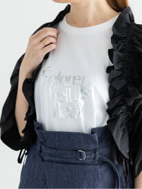 【SALE／60%OFF】デザインロゴプリントTシャツ《2025summer catalog item》 Te chichi テチチ トップス カットソー・Tシャツ グレー シルバー ブラック【RBA_E】[Rakuten Fashion]