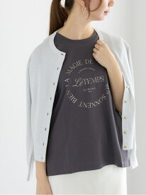 【SALE／60%OFF】レタードメタルボタンクルーカーディガン Te chichi テチチ トップス カーディガン シルバー ブラック グリーン ゴールド オレンジ【RBA_E】[Rakuten Fashion]