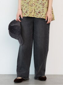 【SALE／50%OFF】カットオフストレートデニムパンツ《2025autumn catalog item》 Lugnoncure テチチ パンツ その他のパンツ ブルー ブラック【RBA_E】[Rakuten Fashion]