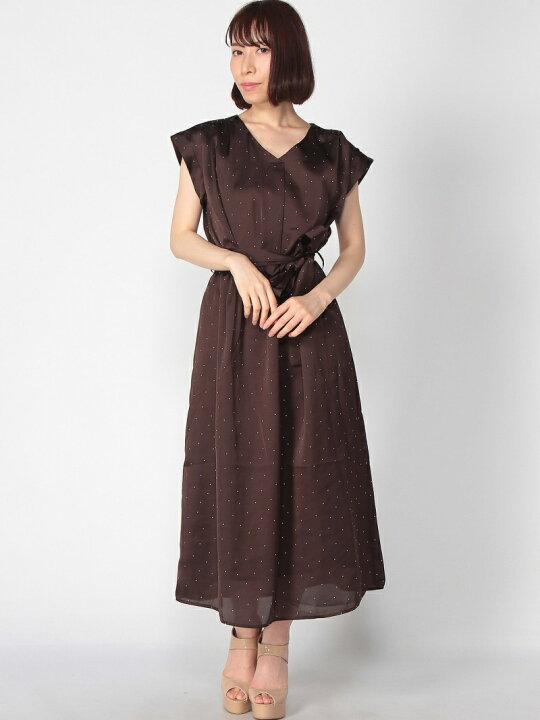 楽天市場】【SALE／30%OFF】Techichi/サテン柄アソートVネック 