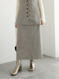 【SALE／46%OFF】チェックロングタイトスカート(セットアップ可) Te chichi テチチ スカート その他のスカート ベージュ【RBA_E】【送料無料】[Rakuten Fashion]